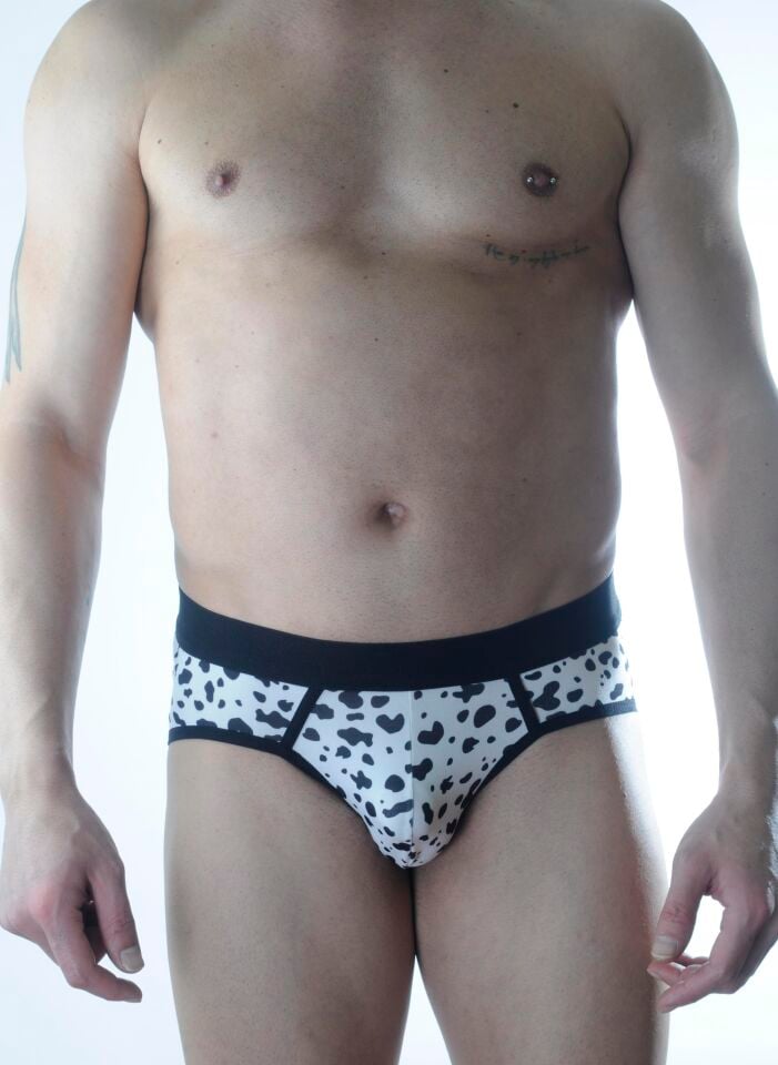 Erkek Dalmaçya Desenli Jockstrap Fantezi İç Çamaşırı