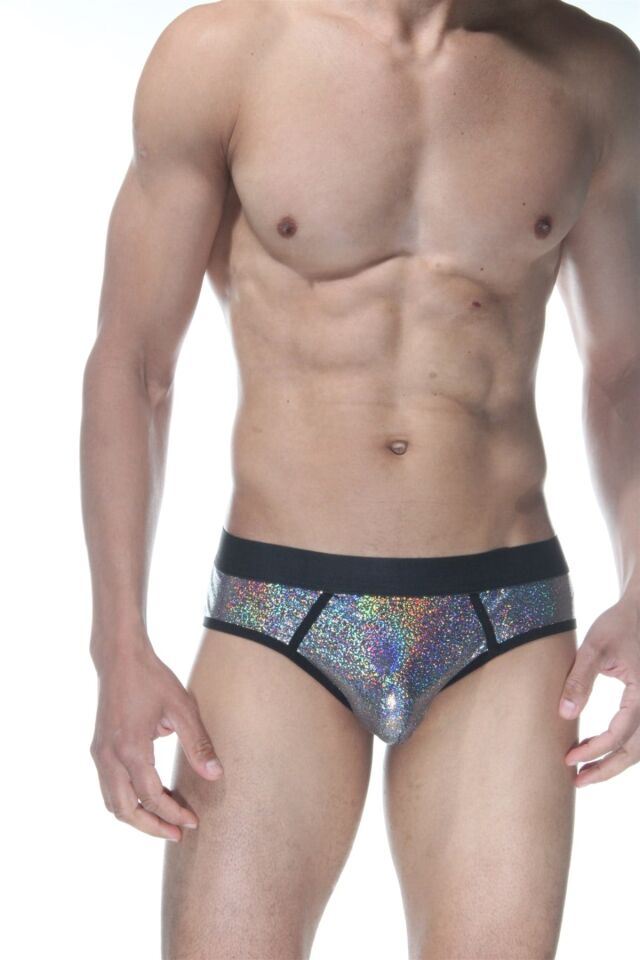 Erkek Gold Parlak Hologramlı Jockstrap Fantezi İç Çamaşırı