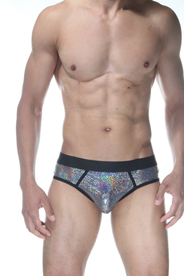 Erkek Gold Parlak Hologramlı Jockstrap Fantezi İç Çamaşırı