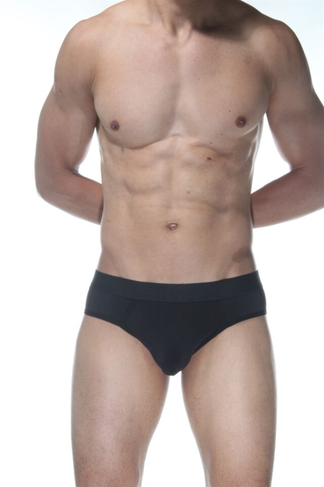 Erkek Siyah Düz Jockstrap Fantezi İç Çamaşırı