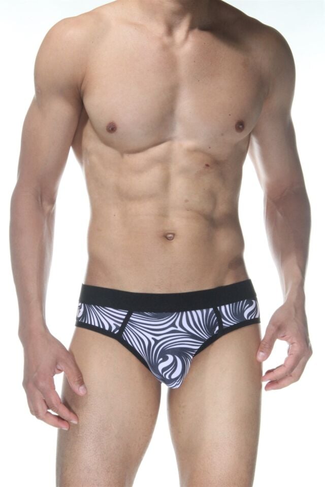 Erkek Zebra Desenli Jockstrap Fantezi İç Çamaşırı