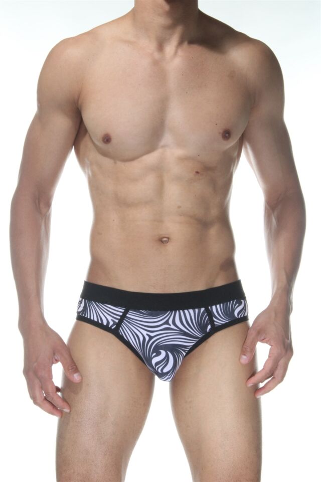 Erkek Zebra Desenli Jockstrap Fantezi İç Çamaşırı