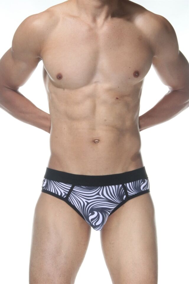 Erkek Zebra Desenli Jockstrap Fantezi İç Çamaşırı