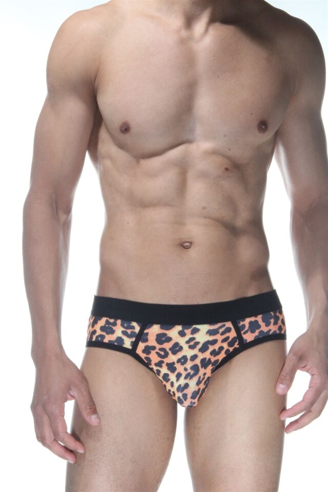 Erkek Leopar Desenli Jockstrap Fantezi İç Çamaşırı