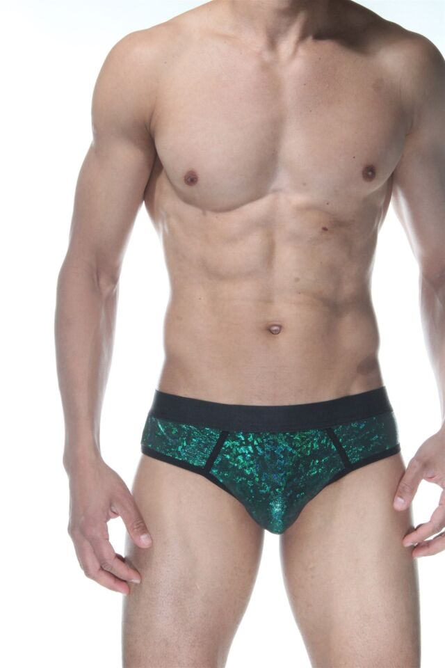 Erkek Zümrüt Parlak Jockstrap Fantezi İç Çamaşırı
