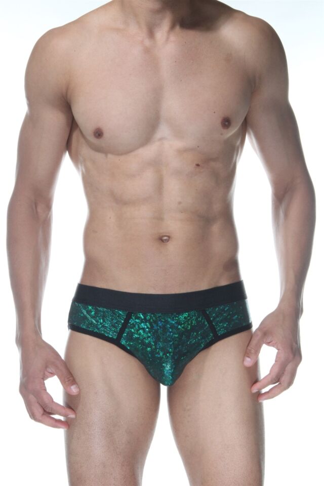Erkek Zümrüt Parlak Jockstrap Fantezi İç Çamaşırı