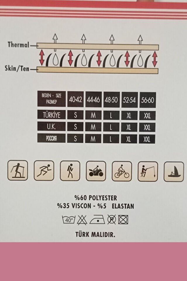 Tutku Kadın Siyah Termal Tayt – Thermal İçlik, Kışlık Isı Yalıtımlı, Esnek Rahat