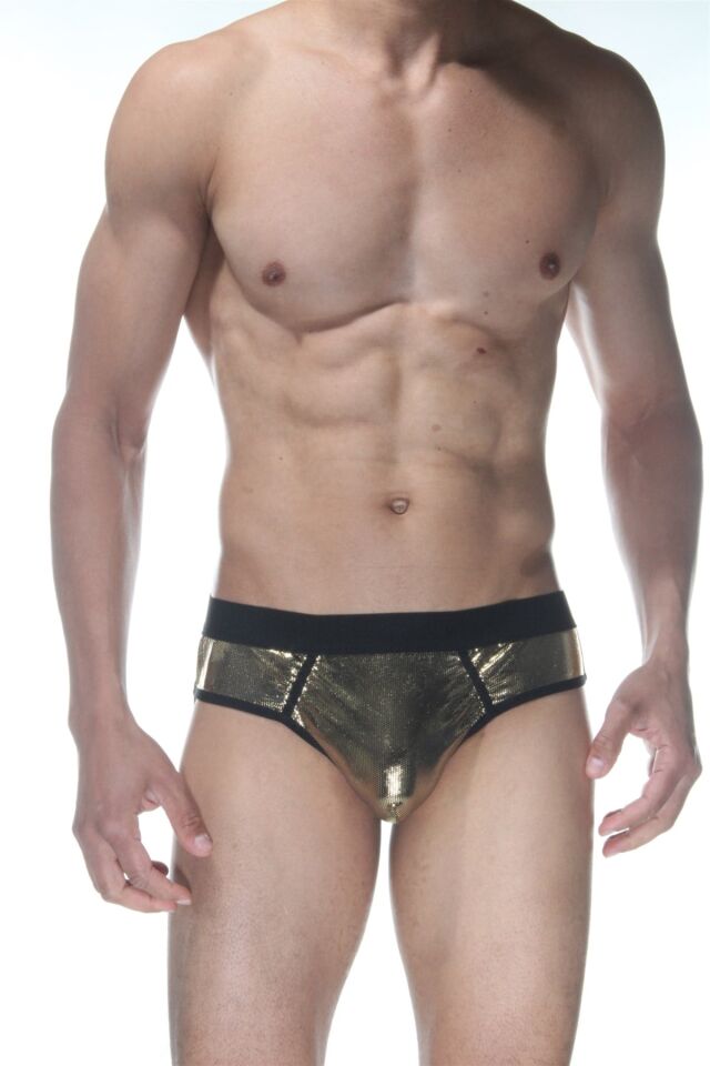 Erkek Gold Parlak Jockstrap Fantezi İç Çamaşırı