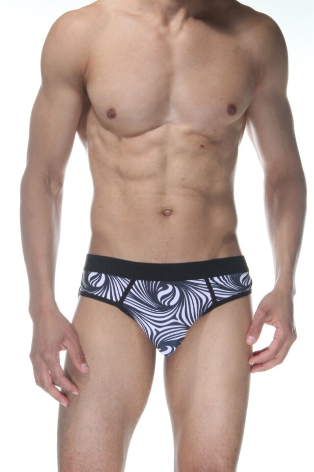 Erkek Zebra Desenli Jockstrap Fantezi İç Çamaşırı