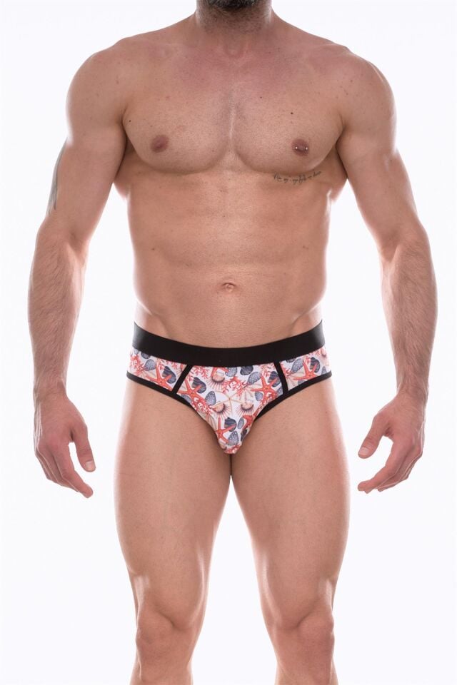Erkek Kumsal Desenli Jockstrap Fantezi İç Çamaşırı