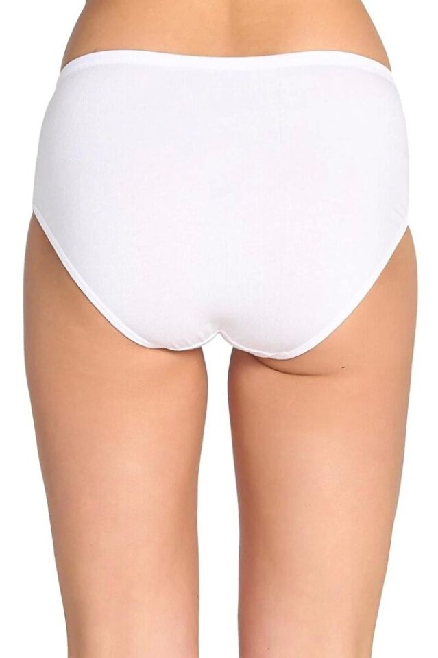 6'lı Tutku Bato Yüksek Bel Lastikli %100 Pamuk Siyah Kadın Külot 922