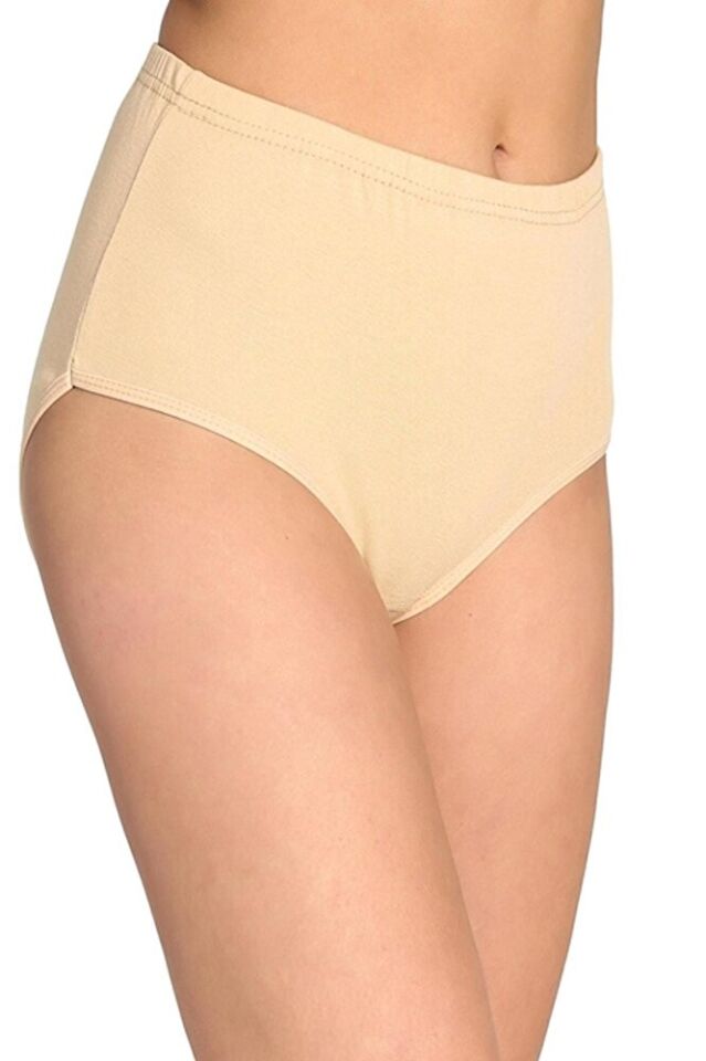 6'lı Tutku Bato Yüksek Bel Lastikli %100 Pamuk Siyah Kadın Külot 922