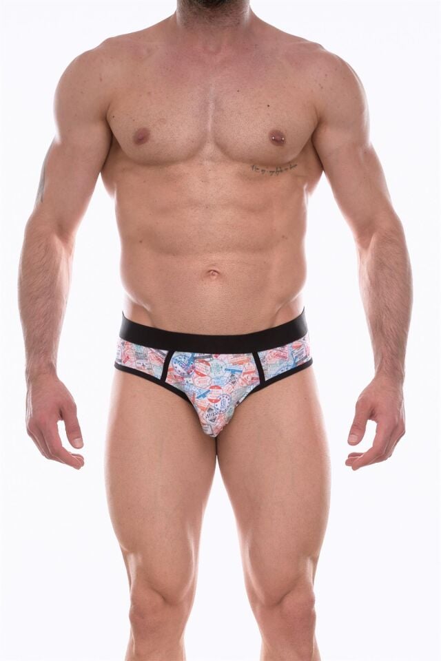 Erkek Damga Desenli Jockstrap Fantezi İç Çamaşırı