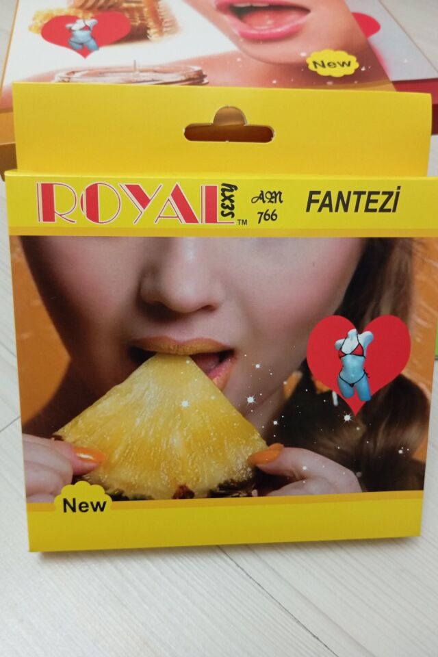 Kadın Yenilebilir İç Çamaşırı Fantazi Sütyen Külot Takım Aromalı Ananas
