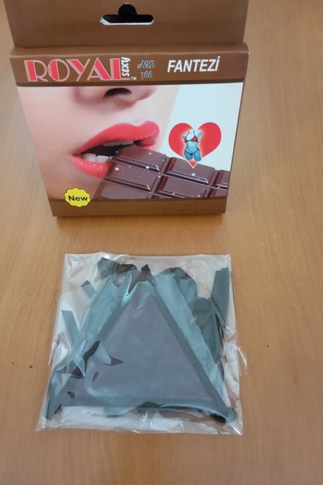 Kadın Yenilebilir İç Çamaşır Fantazi Sütyen Külot Takım Aromalı Çikolatalı