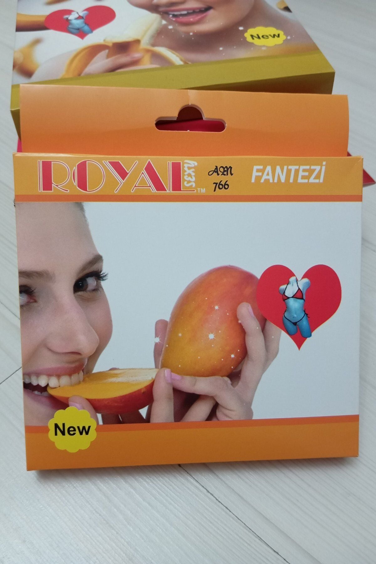 Kadın Yenilebilir İç Çamaşır Fantazi Sütyen Külot Takım Aromalı Mangolu