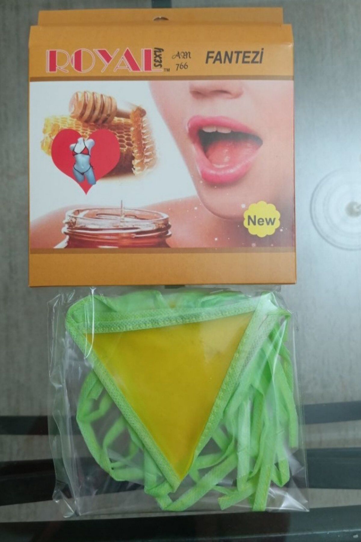 Kadın Yenilebilir İç Çamaşır Fantazi Sütyen Külot Takım Aromalı Ballı