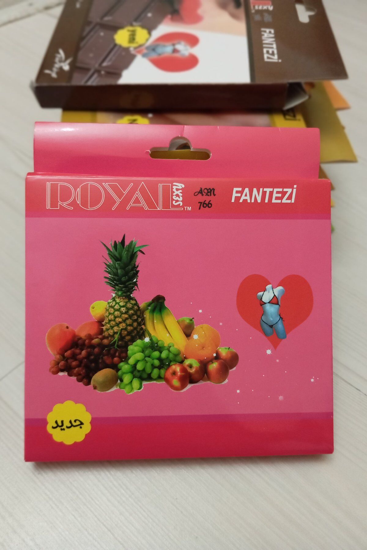 Kadın Karışık Meyve Aromalı Yenilebilir İç Çamaşırı Fantazi Sütyen Külot Takım