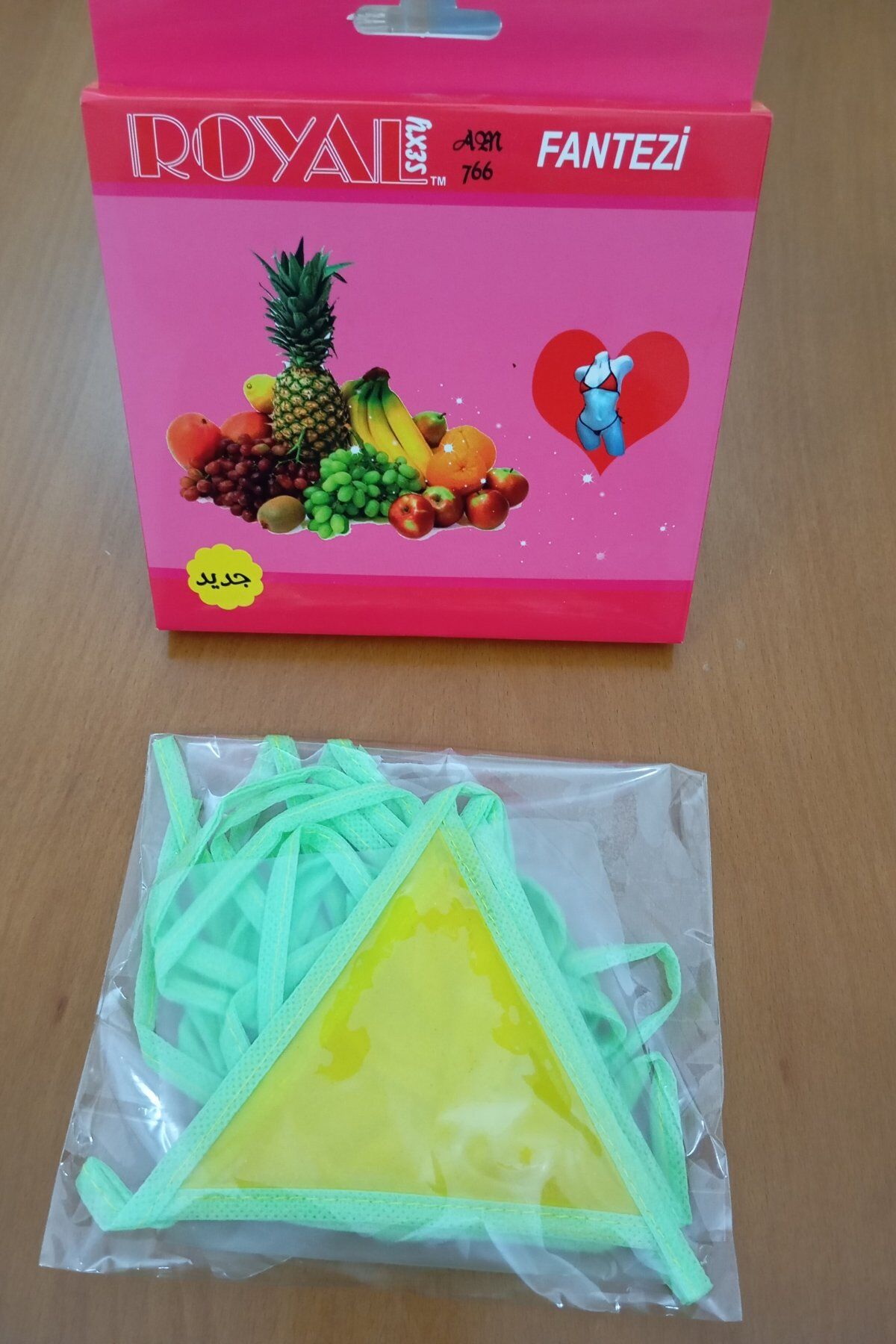 Kadın Yenilebilir İç Çamaşır Fantazi Sütyen Külot Takım Aromalı Karışık Meyveli