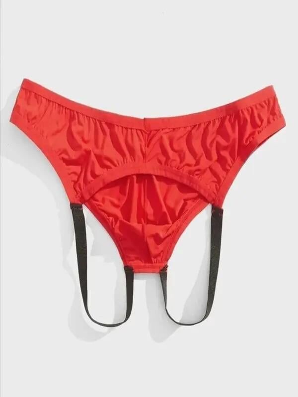 Erkek Kırmızı Düz Jockstrap Fantezi İç Çamaşırı