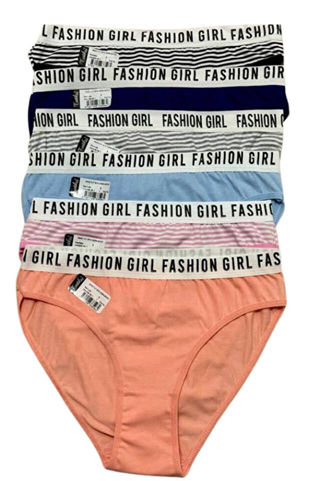 Tutku 6'lı Kadın Slip Külot – Çok Renkli Hera Fashion Girl Pamuklu Iç Çamaşırı 540 Standart M - L