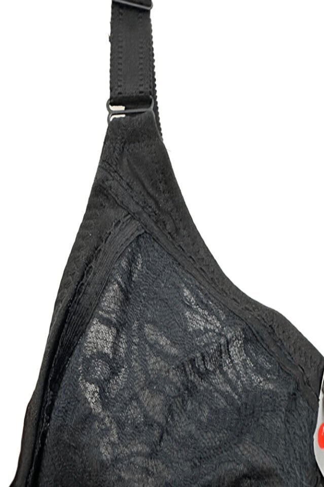 Kadın D Cup Dantelli Siyah Büyük Beden Minimizer Toparlayıcı Sütyen – 110D-130D - Acemoğlu