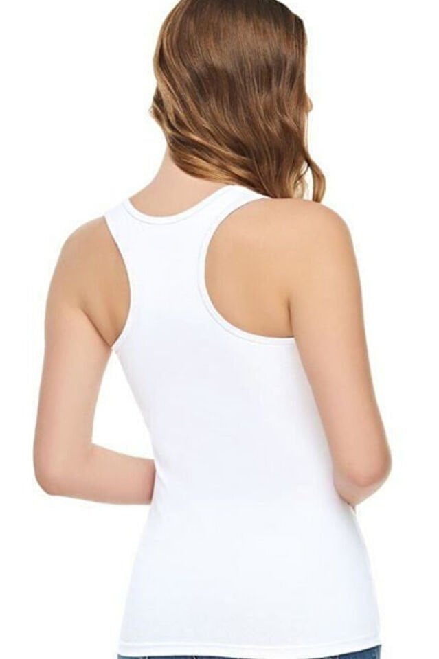 3'lü Tutku Kadın Yüzücü Model Spor Atlet - Elastan, Esnek, Askılı İç Giyim Atlet 145