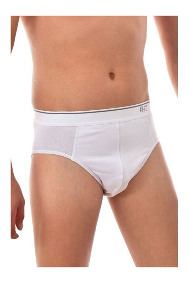 Erkek Siyah 3 Adet Elit Likralı Kemerli Elasthan 1351 Slip