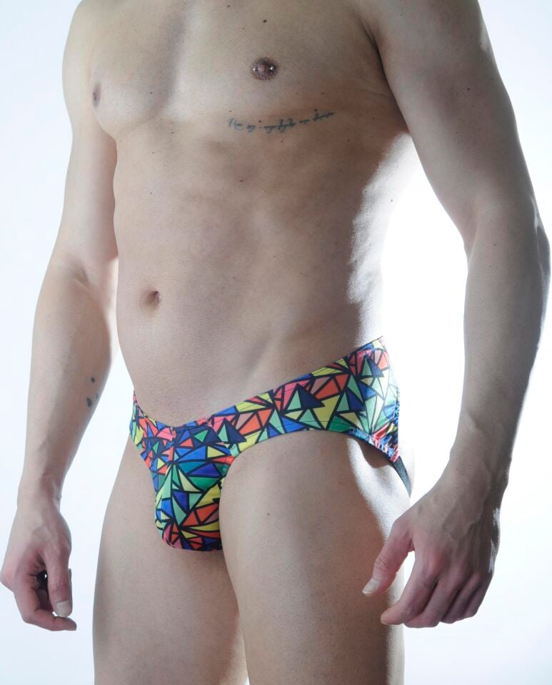 Erkek Üçgen Desenli Jockstrap Fantezi İç Çamaşırı