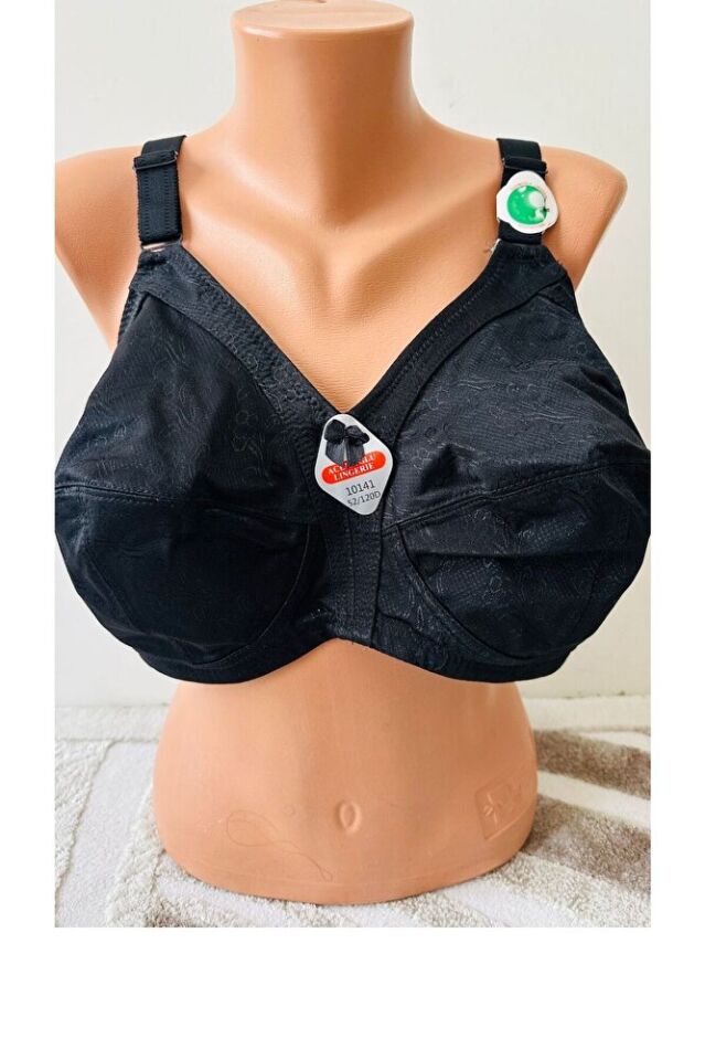 Kadın Toparlayıcı Küçültücü Sütyen Büyük Beden 110-130 D Cup Siyah