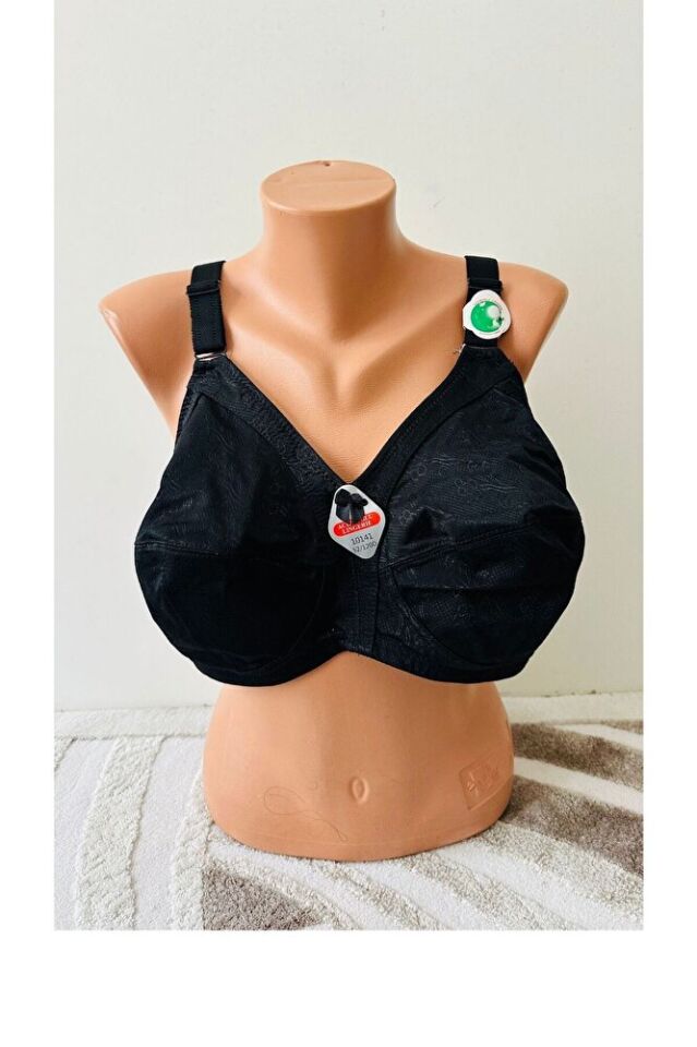 Kadın Toparlayıcı Küçültücü Sütyen Büyük Beden 110-130 D Cup Siyah