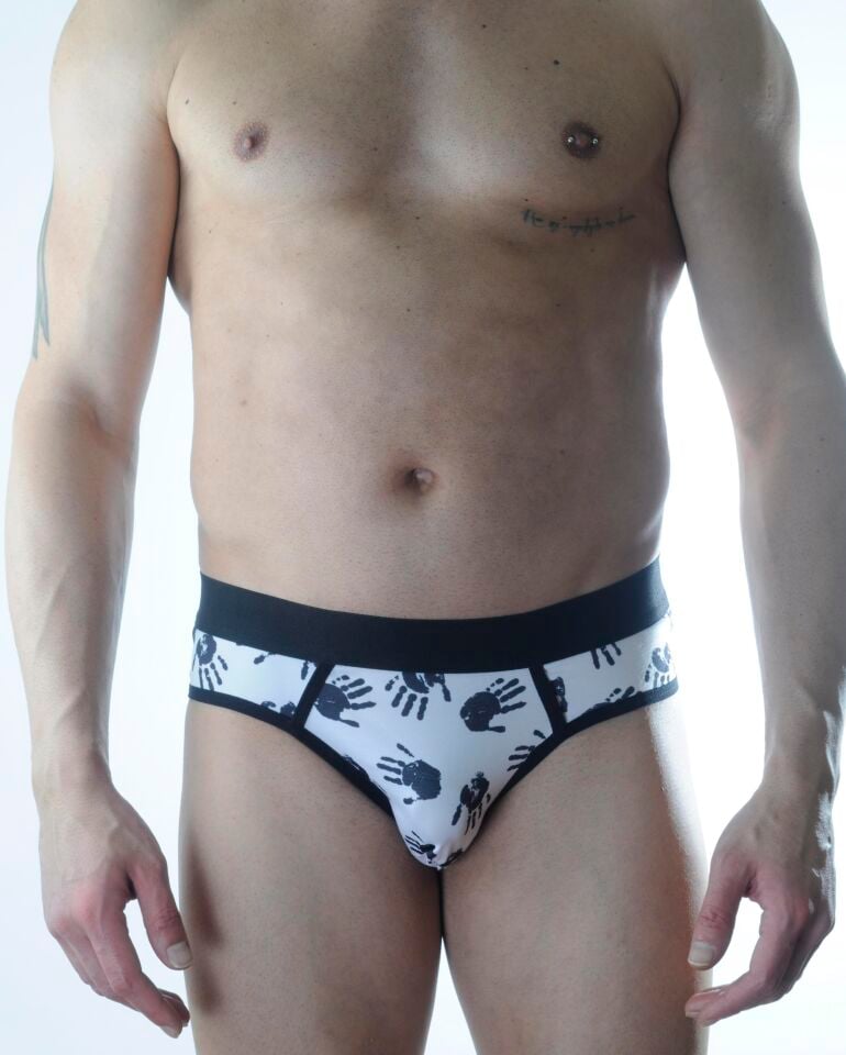 Erkek El Desenli Jockstrap Fantezi İç Çamaşırı