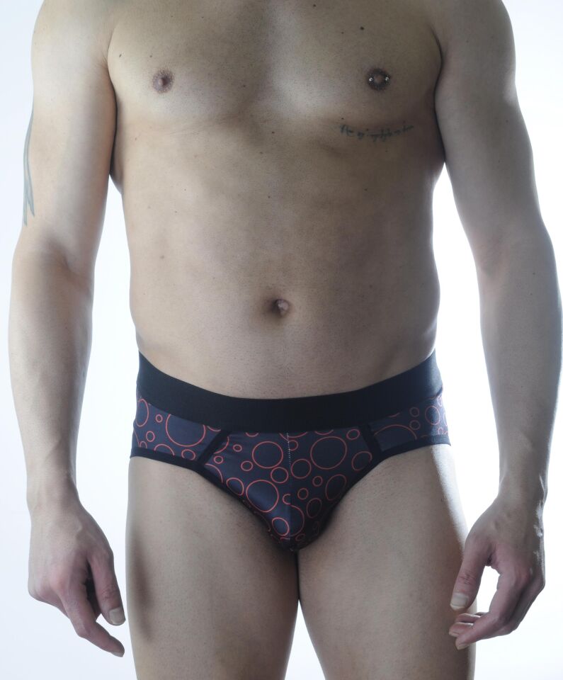 Erkek Siyah Halka Desenli Jockstrap Fantezi İç Çamaşırı