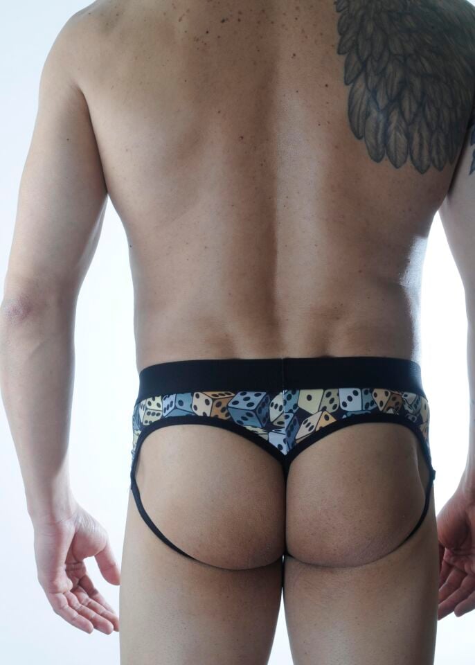 Erkek Zar Desenli Jockstrap Fantezi İç Çamaşırı