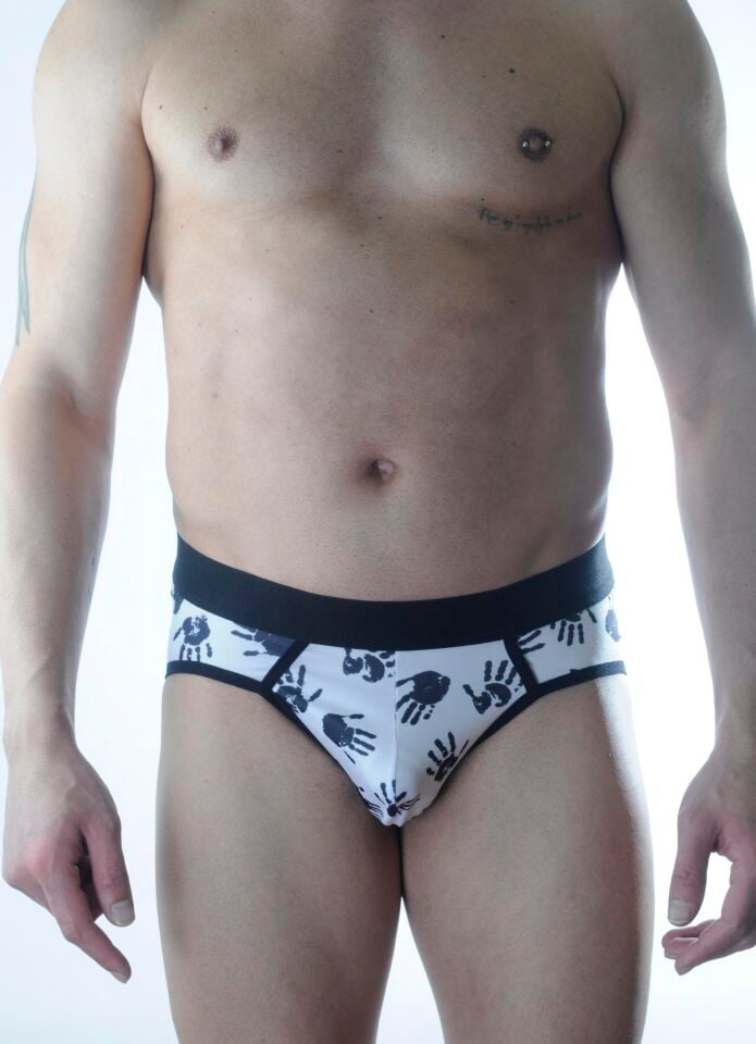 Erkek El Desenli Jockstrap Fantezi İç Çamaşırı