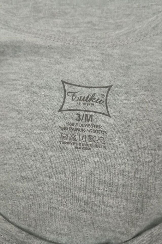 3'lü %100 Pamuk Penye Askılı Siyah Tutku Erkek Atlet Klasik 101