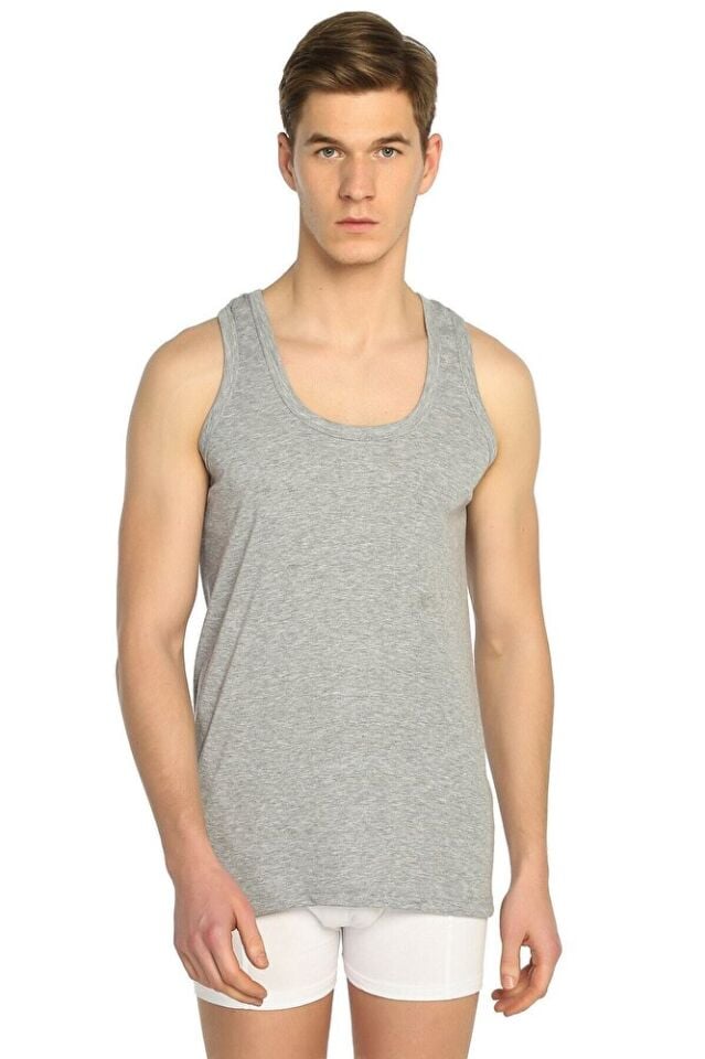 Tutku Erkek %100 Pamuk Ribana Klasik Askılı Beyaz Atlet 3'lü Paket 0102