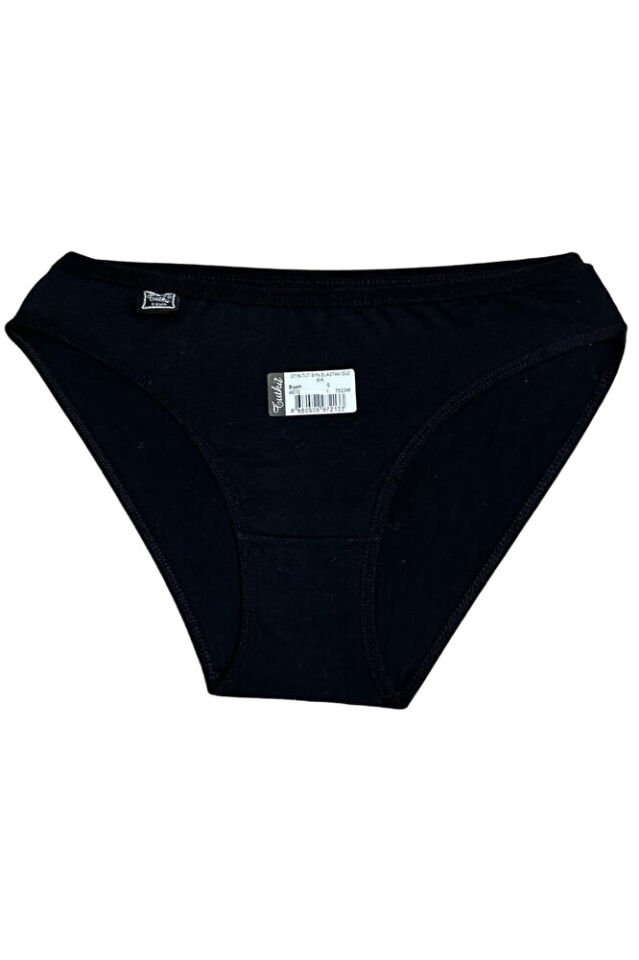 Tutku 6'lı Kadın Elastan Pamuk Penye Düz Bikini Slip Külot S - M -L 715