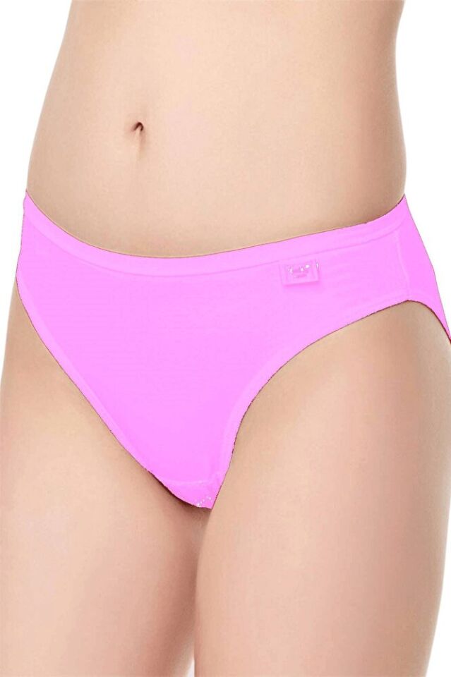Tutku 6'lı Kadın Elastan Pamuk Penye Düz Bikini Slip Külot S - M -L 715