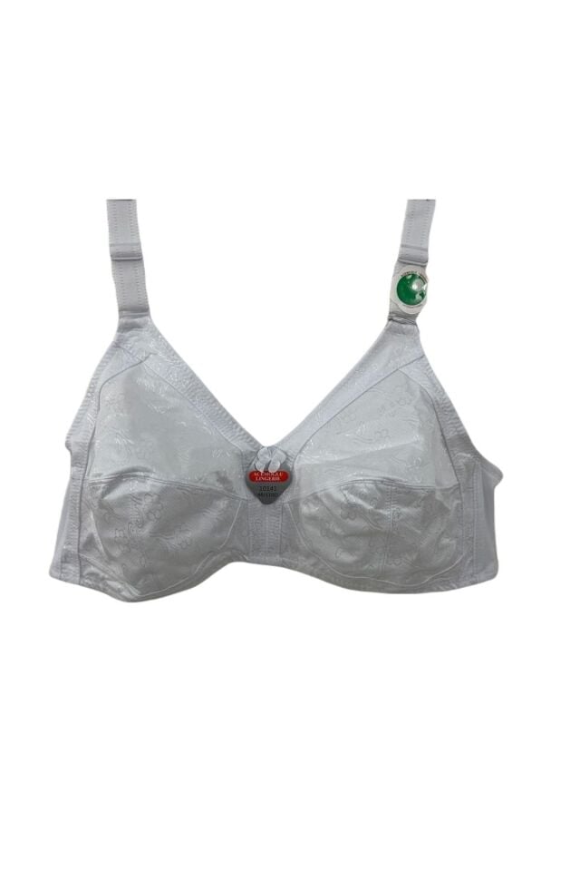 Kadın Beyaz D Cup Büyük Beden Toparlayıcı Sütyen 110D - 130D Küçültücü Minimizer