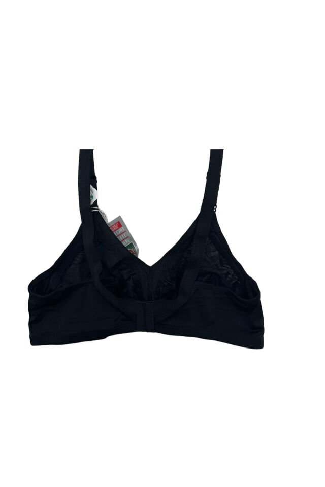 Kadın D Cup Siyah Büyük Beden Toparlayıcı Sütyen 110-130D Küçültücü Minimizer