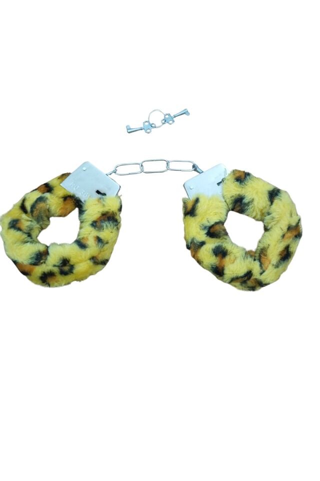 Leopar Peluş Kelepçe Yumuşak Dokulu Fantezi Oyun Aksesuarı